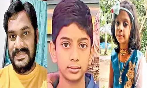 కువైట్ నుంచి వచ్చిన తండ్రి.. ఇద్దరు పిల్లల్ని గోదారిలో తోసి ఆత్మహత్య