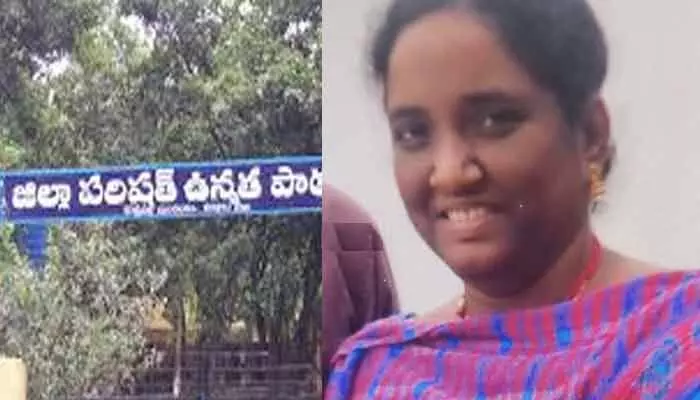 షాకింగ్.. పాఠశాల భవనం పైకప్పు పెచ్చులు పడి టీచర్ మృతి షాకింగ్.. పాఠశాల భవనం పైకప్పు పెచ్చులు పడి టీచర్ మృతి