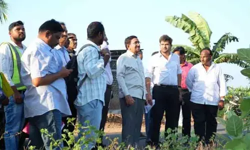 అమరావతిలో రాష్ట్ర మంత్రి నారాయణ పర్యటన