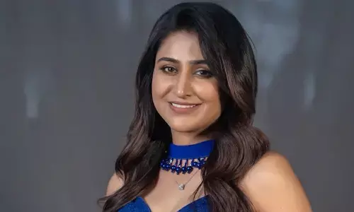 Varshini Sounderajan looks hot in blue