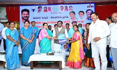 మహిళల అభ్యున్నతే ప్రభుత్వ ద్వేయం :  మంత్రి వివేక్ వెంకటస్వామి