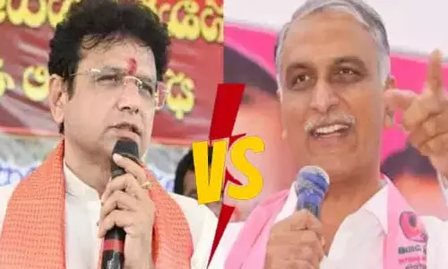 భూ స్కాం ఆరోపణలు: హరీష్ రావుకు మంత్రి శ్రీధర్ బాబు కౌంటర్