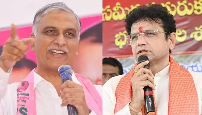 నిజం ఒప్పుకున్న శ్రీధర్ బాబుకు ధన్యవాదాలు: హరీష్ రావు నిజం ఒప్పుకున్న శ్రీధర్ బాబుకు ధన్యవాదాలు: హరీష్ రావు