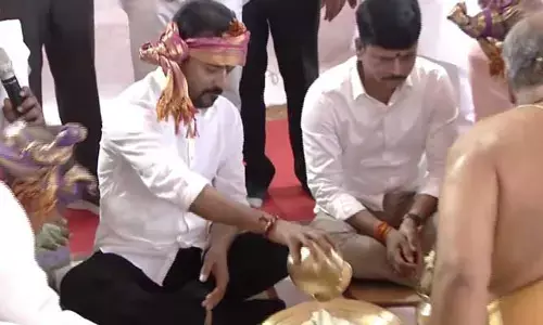 Revanth Reddy: సొంత నియోజకవర్గంలో  రూ.103 కోట్లతో అభివృద్ధి పనులకు సీఎం శంకుస్థాపన