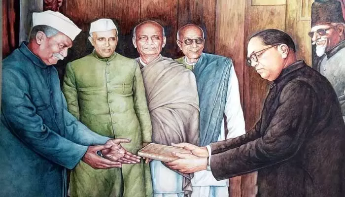 గాంధీ కల.. అంబేడ్కర్ కలం.. మన స్వేచ్ఛా శిల్పం! గాంధీ కల.. అంబేడ్కర్ కలం.. మన స్వేచ్ఛా శిల్పం!