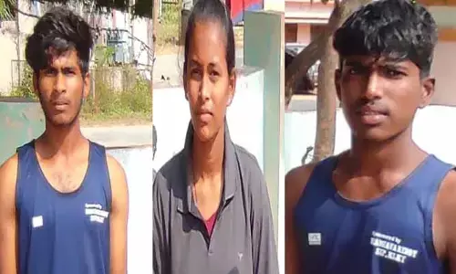 రాష్ట్రస్థాయి వెయిట్ లిఫ్టింగ్ పోటీలకు ఎంపికైన పెద్ద కొత్త పల్లి విద్యార్థులు