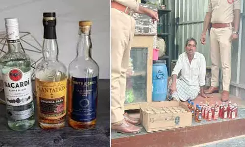 బెల్ట్ షాపుపై పోలీసుల దాడి..కేసు న‌మోదు