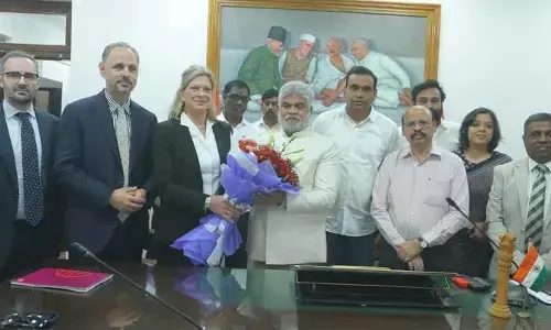 జర్మనీ దేశ అధికార ఎస్‌డీపీ ప్రతినిధుల బృందంతో స్పీకర్ గడ్డం ప్రసాద్