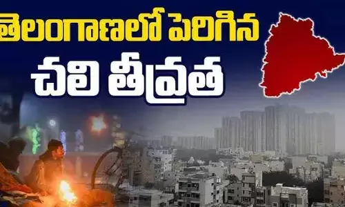 తెలంగాణలో చలి తీవ్రత పెరుగుదల