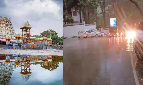 తిరుమ‌లలో భారీ వ‌ర్షాలు..ఆ దారులు మూసివేత !