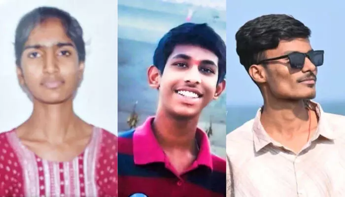 రాష్ట్రంలో విషాదం.. ఒకే రోజు ముగ్గురు విద్యార్థుల ఆత్మహత్య రాష్ట్రంలో విషాదం.. ఒకే రోజు ముగ్గురు విద్యార్థుల ఆత్మహత్య