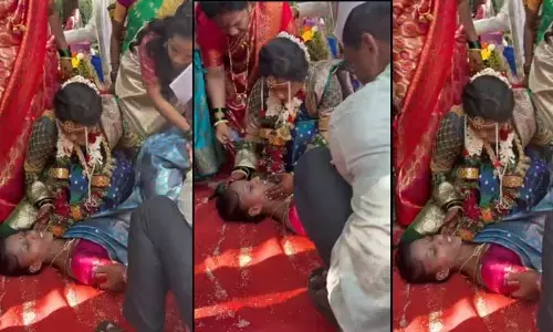 పెళ్లివేదికపై అతిథి ప్రాణం కాపాడిన వధువు.. ఎలాగంటే? వీడియో వైరల్