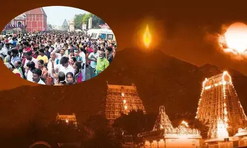 తిరువణ్ణామలైలో దర్శనమిచ్చిన మహా దీపం.. గురువారం కూడా కొనసాగుతున్న భక్తుల రద్దీ