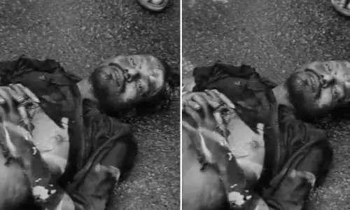 తీన్మార్ మల్లన్న ఆఫీస్‌ ఎదుట యువకుడి ఆత్మహత్యాయత్నం