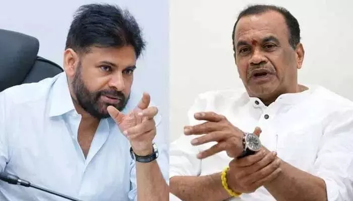 అందుకే పవన్ కల్యాణ్పై మాట్లాడా.. మంత్రి కోమటిరెడ్డి వివరణ అందుకే పవన్ కల్యాణ్పై మాట్లాడా.. మంత్రి కోమటిరెడ్డి వివరణ
