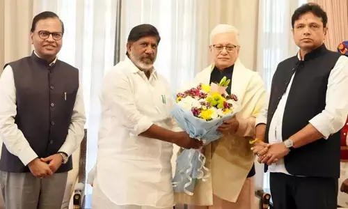 గ్లోబల్ సమ్మిట్‌.. గవర్నర్‌ను ఆహ్వానించిన డిప్యూటీ సీఎం భట్టి, మంత్రి శ్రీధర్ బాబు