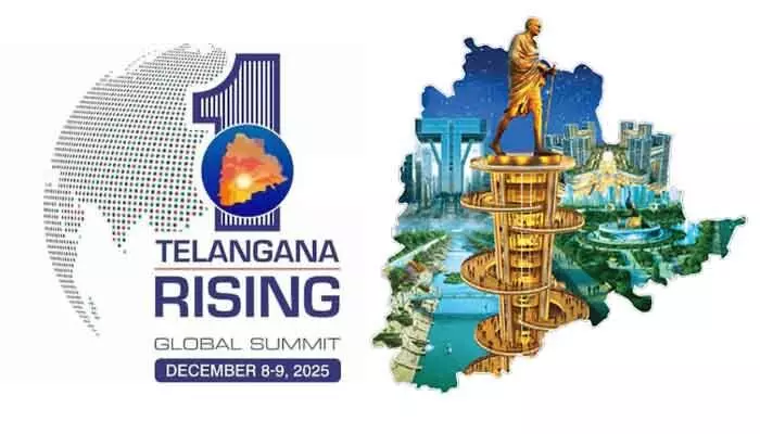 అట్టహాసంగా తెలంగాణ రైజింగ్ గ్లోబల్ సమ్మిట్.. తరలిరానున్న దేశ విదేశాల ప్రముఖులు అట్టహాసంగా తెలంగాణ రైజింగ్ గ్లోబల్ సమ్మిట్.. తరలిరానున్న దేశ విదేశాల ప్రముఖులు