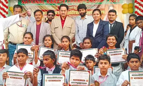 కరాటే పోటీల్లో.. కోకో ఖాన్ క్లబ్ విద్యార్థుల ప్రతిభ