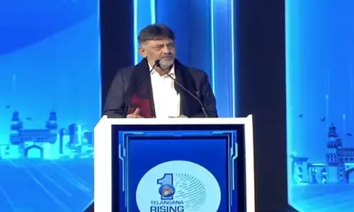 ప్రపంచ దేశాలతో తెలంగాణ పోటీ పడుతోంది.. గ్లోబ‌ల్ స‌మ్మిట్‌లో డీకే శివకుమార్ కీలక వ్యాఖ్యలు