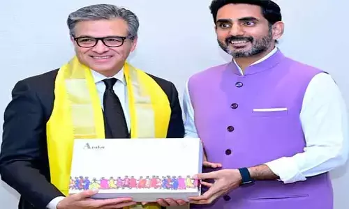 అమెరికాలో ఐదో రోజు నారా లోకేశ్‌ పర్యటన.. గోల్డీ హైదర్‌తో భేటీ