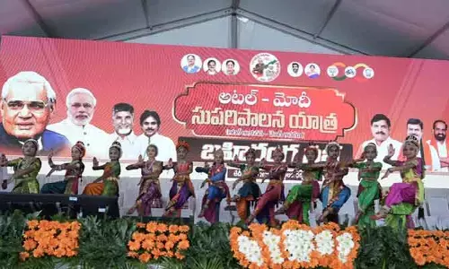 ధర్మవరం నుంచి అటల్–మోదీ సుపరిపాలన బస్సు యాత్ర ప్రారంభం