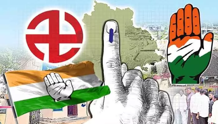 దుమ్ములేపిన కాంగ్రెస్ అభ్యర్థులు.. మెజారిటీ స్థానాల్లో విజయకేతనం దుమ్ములేపిన కాంగ్రెస్ అభ్యర్థులు.. మెజారిటీ స్థానాల్లో విజయకేతనం