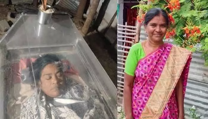 అంగన్ వాడీ టీచర్ మృతి అంగన్ వాడీ టీచర్ మృతి