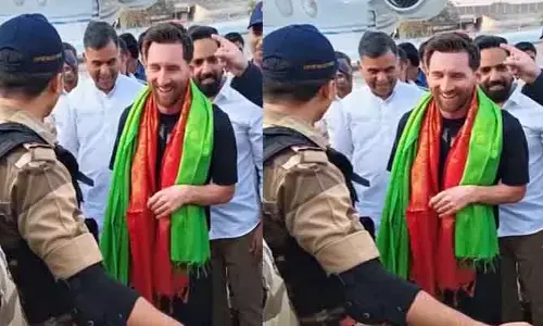 హైదరాబాద్‌లో అడుగుపెట్టిన లియోనెల్ మెస్సి.. ఫలక్‌నుమా ప్యాలెస్‌కు పయనం