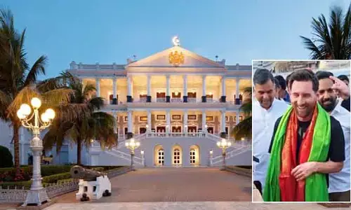 20 వాహనాల కాన్వాయ్‌తో స్టేడియంకు మెస్సి.. భద్రత కట్టుదిట్టం