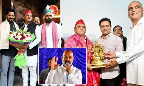 A-B-Cతో రాజకీయ లెక్కలు..! అఖిలేశ్ భేటీలపై బండి సంజయ్ మ్యాథమెటిక్స్‌ ట్వీట్