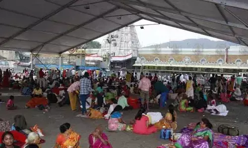 తిరుమలలో తగ్గిన రద్దీ.. 7 కంపార్ట్‌మెంట్లలో భక్తులు