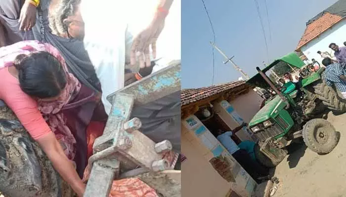 సర్పంచ్ ఎన్నికల్లో ఓడిన అభ్యర్థి ఇంటి పై ట్రాక్టర్ తో దాడి సర్పంచ్ ఎన్నికల్లో ఓడిన అభ్యర్థి ఇంటి పై ట్రాక్టర్ తో దాడి