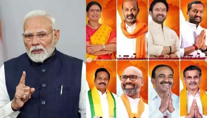 తెలంగాణ ఎంపీలతో ప్రధాని మోడీ మీటింగ్ వివరాలు లీక్.. కిషన్ రెడ్డి సంచలన వ్యాఖ్యలు తెలంగాణ ఎంపీలతో ప్రధాని మోడీ మీటింగ్ వివరాలు లీక్.. కిషన్ రెడ్డి సంచలన వ్యాఖ్యలు