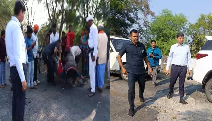 మానవత్వం చాటుకున్న కలెక్టర్ మానవత్వం చాటుకున్న కలెక్టర్