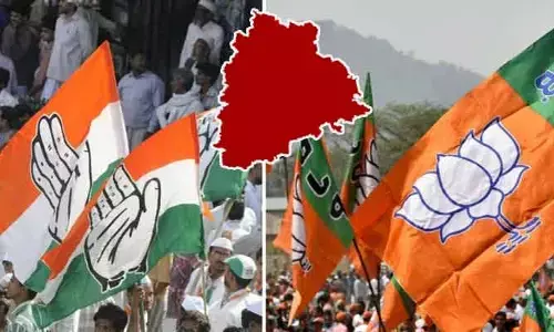 కాంగ్రెస్ Vs బీజేపీ.. పోటాపోటీగా పార్టీ ఆఫీసుల ముట్టడి ప్రయత్నంతో హైటెన్షన్