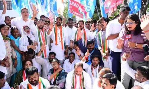 జూబ్లీహిల్స్ లో బీజేపీకి వ్య‌తిరేకంగా కాంగ్రెస్ ర్యాలీ