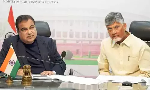 ఆరు లేన్ల ఐకానిక్ వంతెనను కేంద్రమే నిర్మించాలి : గడ్కరీకి సీఎం చంద్రబాబు విన్నపం