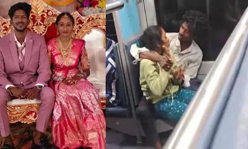 రైలు నుంచి జారిపడి నవ దంపతుల మృతి కేసులో ట్విస్ట్!