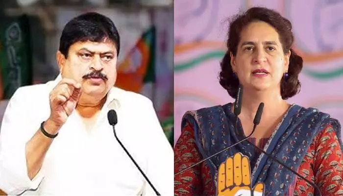 ప్రియాంక గాంధీ వ్యాఖ్యలపై టీ బీజేపీ రాంచందర్ రావు కౌంటర్ ప్రియాంక గాంధీ వ్యాఖ్యలపై టీ బీజేపీ రాంచందర్ రావు కౌంటర్