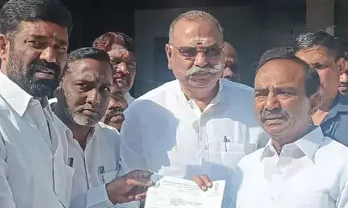 ఎంపీ ఈటల రాజేందర్ కు వినతి పత్రం