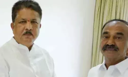 ఈటల రాజేందర్​ను కలిసిన ఎమ్మెల్యే మాధవరం కృష్ణారావు
