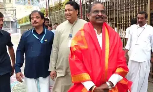 శ్రీవారిని దర్శించుకున్న ఇస్రో చైర్మన్ నారాయణన్.. LMV-3 ప్రయోగం సక్సెస్ కావాలని ప్రార్థనలు