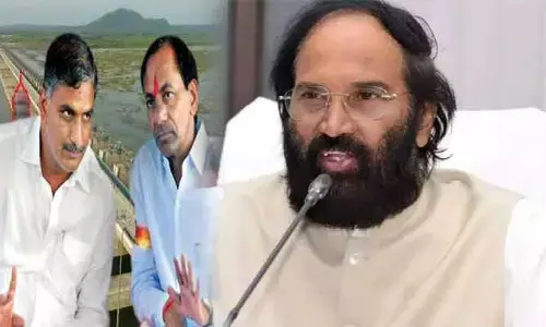 Uttam Kumar Reddy: కేసీఆర్, హరీశ్‍రావు బరితెగించి మాట్లాడుతున్నారు.. ఉత్తమ్ సీరియస్