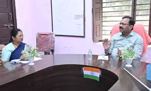 భూభారతి పెండింగ్ దరఖాస్తులను సత్వరమే పరిష్కరించాలి : కలెక్టర్ టి.వినయ్ కృష్ణారెడ్డి