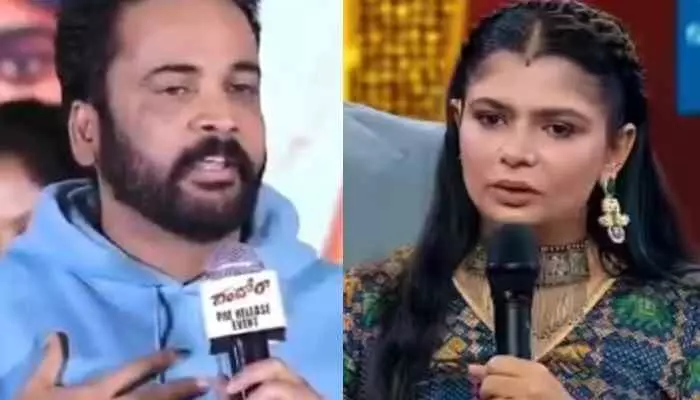 శివాజీకి చిన్మయి స్ట్రాంగ్ కౌంటర్..నువ్వు కూడా ధోతీ కట్టుకో అంటూ! శివాజీకి చిన్మయి స్ట్రాంగ్ కౌంటర్..నువ్వు కూడా ధోతీ కట్టుకో అంటూ!