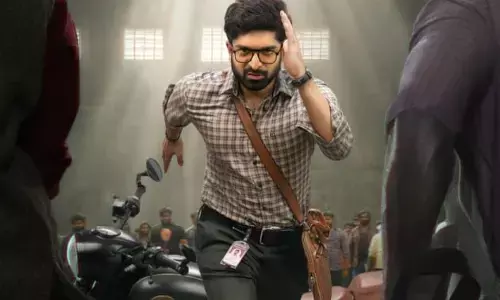 ఇంటెన్స్ లుక్‌లో దర్శనమిచ్చిన కుర్ర హీరో.. సోషల్ మీడియాలో ఇదే చర్చ