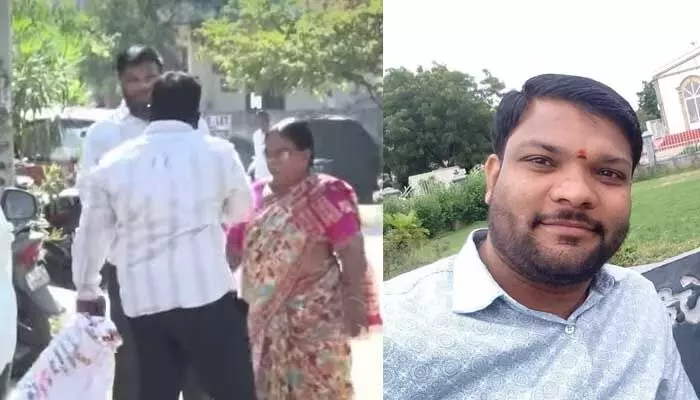 భార్య మోసం చేస్తోంది.. న్యాయం కావాలంటూ ఓ భర్త నిరసన భార్య మోసం చేస్తోంది.. న్యాయం కావాలంటూ ఓ భర్త నిరసన