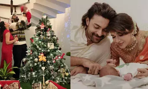 కొడుకుతో క్రిస్మస్ సెలబ్రేట్ చేసుకున్న మెగా కపుల్.. బాబు ఎంత క్యూట్ ఉన్నాడో..