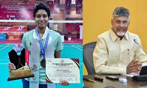 బ్యాడ్మింటన్లో గోల్డ్ మెడల్.. షట్లర్ సూర్య చరిష్మకు సీఎం అభినందనలు