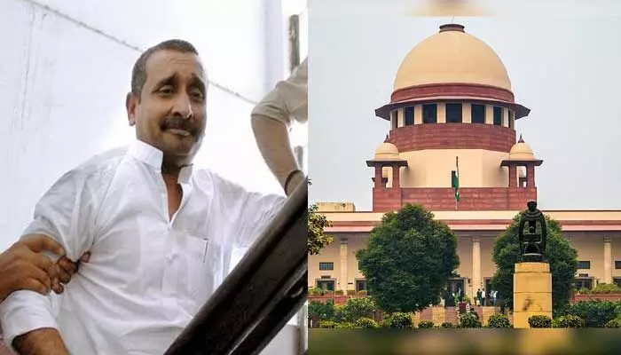 కుల్దీప్ సెంగార్కు సుప్రీంకోర్టులో షాక్: హైకోర్టు ఇచ్చిన శిక్షా విరామంపై స్టే కుల్దీప్ సెంగార్కు సుప్రీంకోర్టులో షాక్: హైకోర్టు ఇచ్చిన శిక్షా విరామంపై స్టే